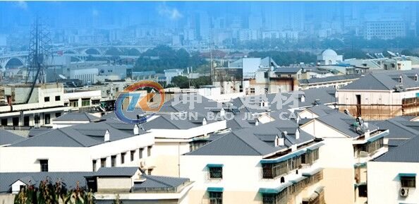 合成樹脂瓦質(zhì)輕承載力強，是平改坡的理想選擇