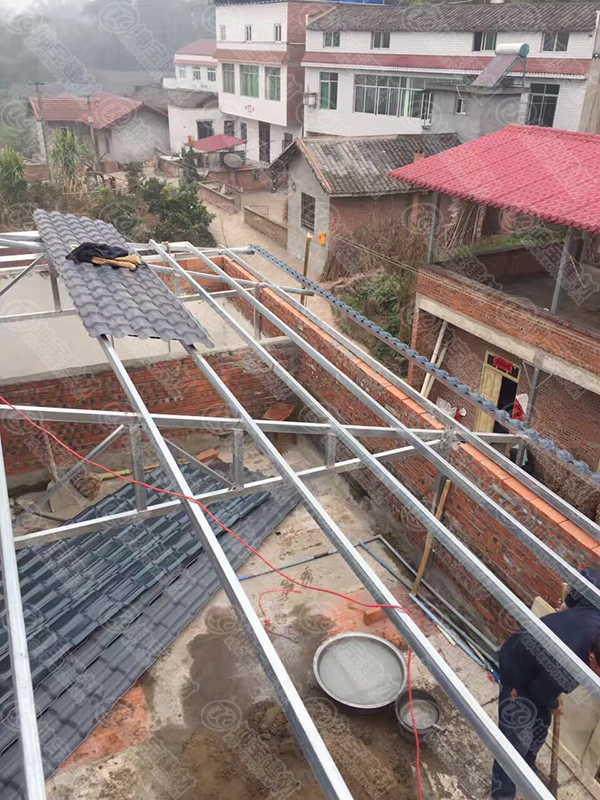 老司機合成樹脂瓦檁條材料間距和安裝?